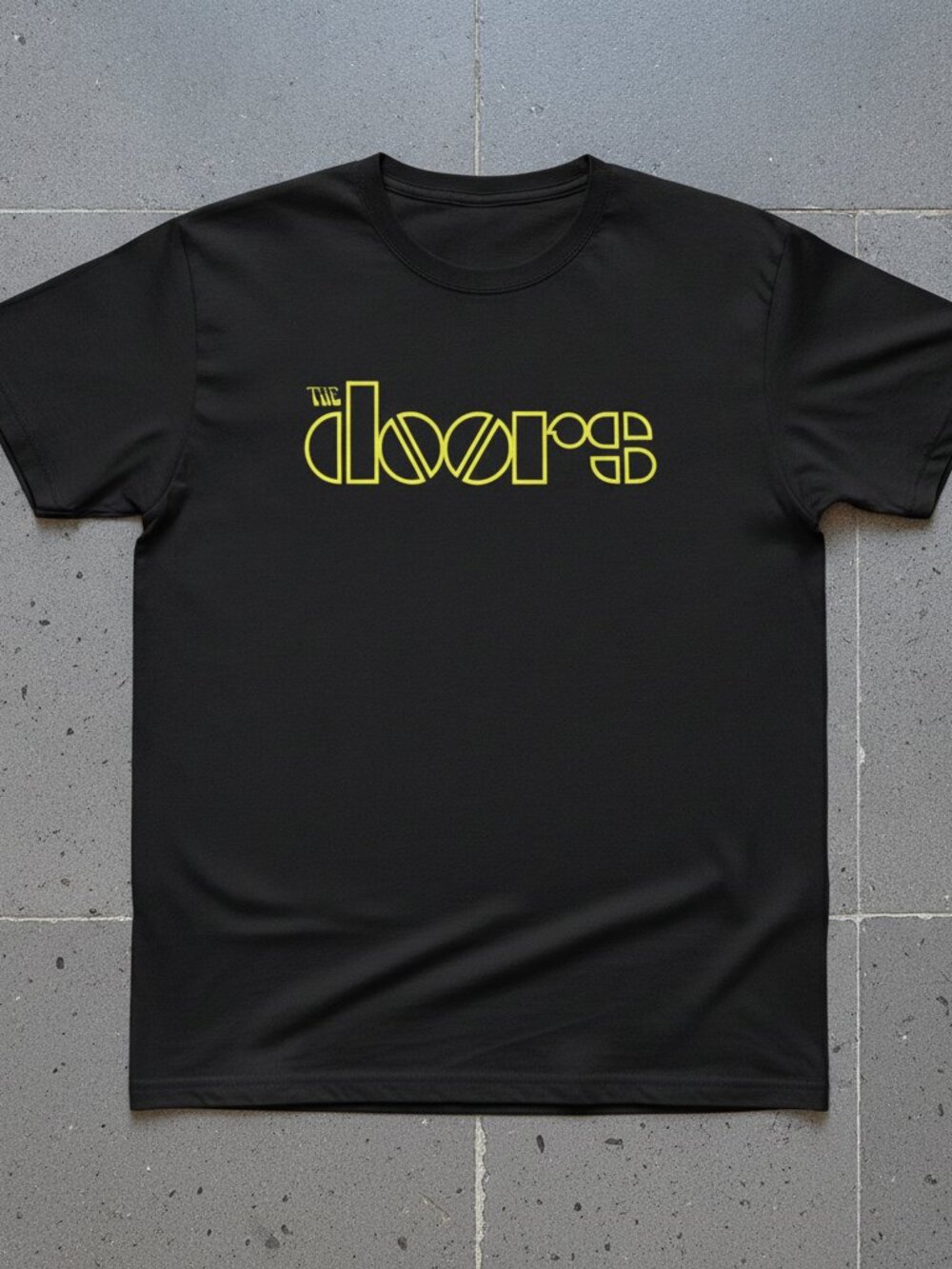 The Doors Retro Rock Graphic Tee | Classic 60s Psychedelic Music T-Shirt | Black